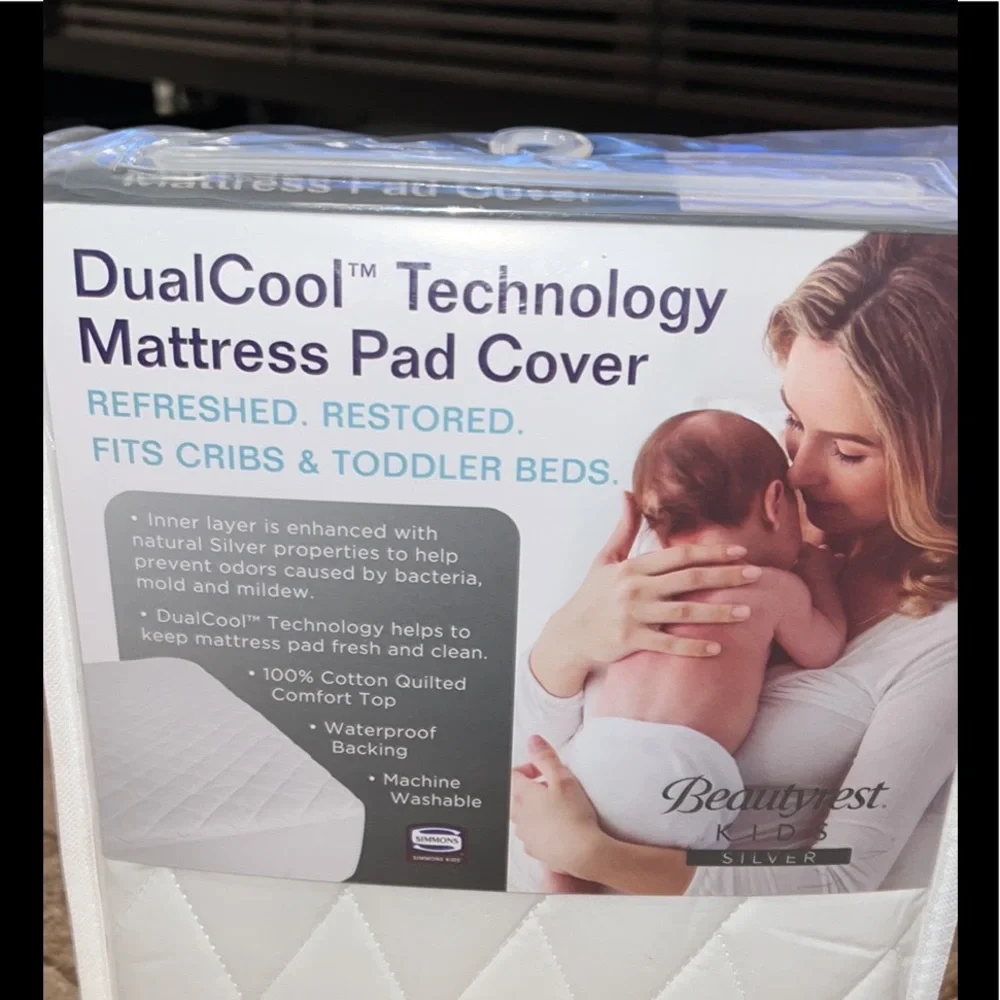 DualCool Technology Fitted Baby Crib Mattress Pad Cover